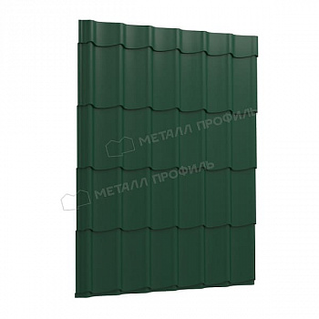 Металлочерепица Металл Профиль Монтерра/Классик Полиэстер Эконом 0,4 Зеленый мох RAL 6005